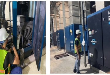 Bảo Dưỡng Hệ Thống 4 máy nén Kaisan
