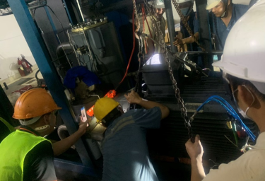 KIỂM TRA THAY BẠC ĐẠN ĐẠN MOTOR MÁY 132 KW